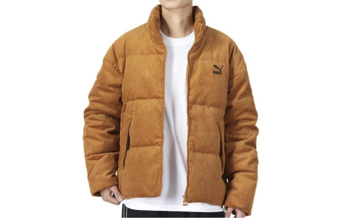 Classics Oversized Short Polyball Puffer Winter Jacket “Brown”