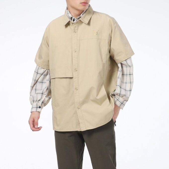 Classics Oversized Short Sleeve Polo Shirt “Beige”