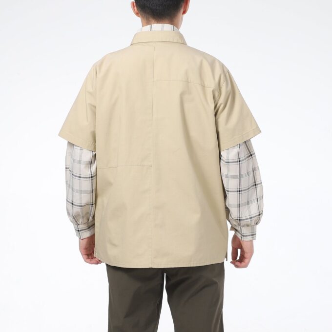 Classics Oversized Short Sleeve Polo Shirt “Beige”