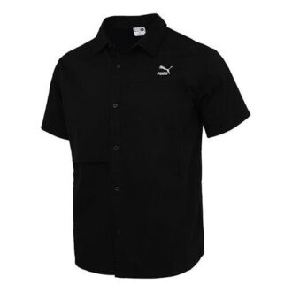 Classics Oversized Short Sleeve Polo Shirt “Black”