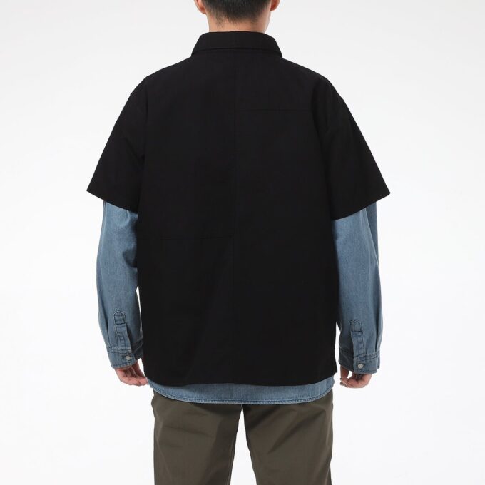 Classics Oversized Short Sleeve Polo Shirt “Black”