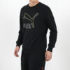 Classics Printed Pullover Fleece Men Black/Gold