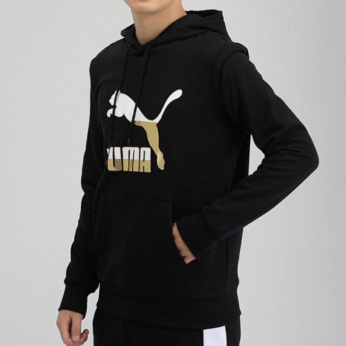 Classics Printing Drawstring Black Gold Color