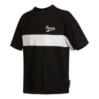Coloblock Logo Tee “Black”