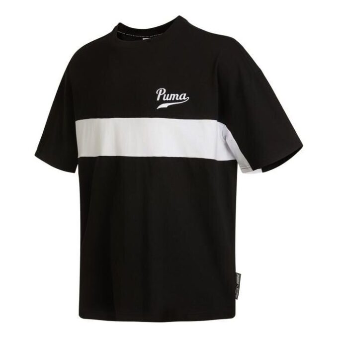 Coloblock Logo Tee “Black”