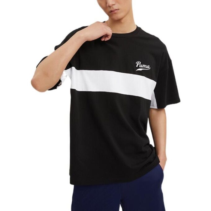 Coloblock Logo Tee “Black”