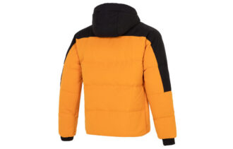 Colorblock Padded Down Jacket “Orange”