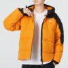 Colorblock Padded Down Jacket “Orange”
