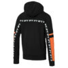 Colorblocked Half Zip Hoodie “Black Orange White”