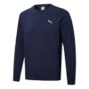 Crew Neck Sports Hoodies “Navy White”