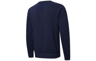 Crew Neck Sports Hoodies “Navy White”