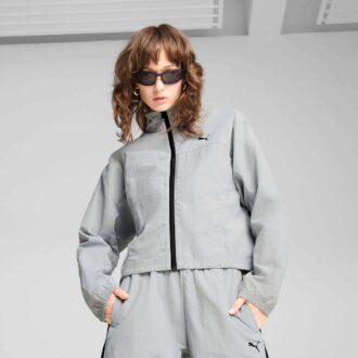 DARE TO Women Oversized Full-Zip Woven Jacket