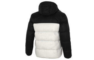 Detachable Hoodie Down Jacket “White Black”