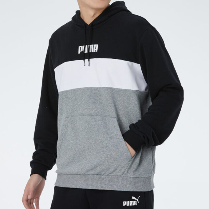 Double Down Hoodie “Grey Black White”