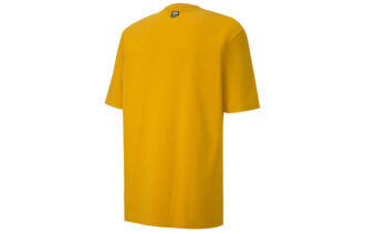 Downtown Classical Logo Short Sleeve TEE Men Gold