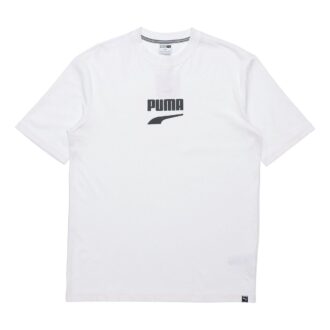 Downtown Classical Logo Short Sleeve TEE Men White