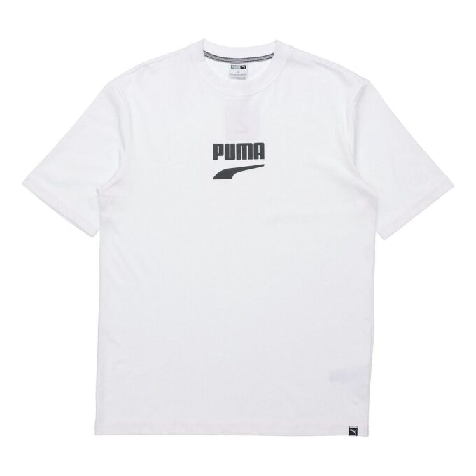 Downtown Classical Logo Short Sleeve TEE Men White