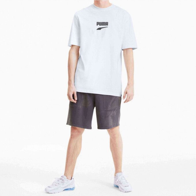 Downtown Classical Logo Short Sleeve TEE Men White