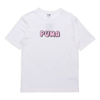 Downtown Graphic T-Shirt “White Pink”