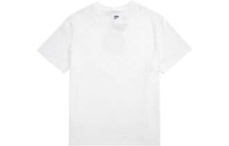 Downtown Graphic Tee Funny Printing Round Neck Short Sleeve White