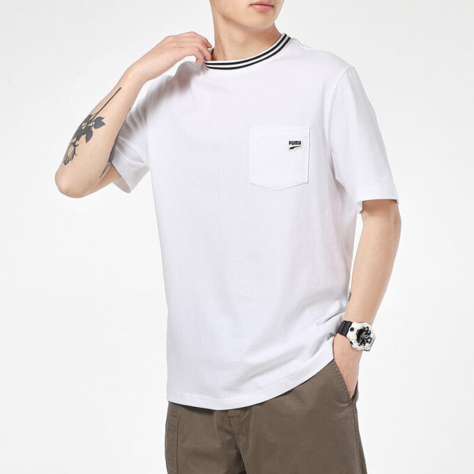 Downtown Pocket T-Shirt “White Black”