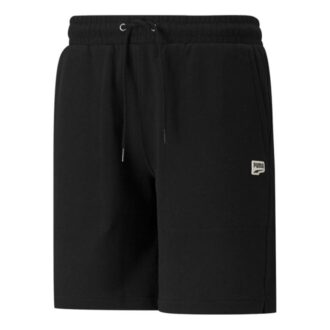 Downtown Shorts Tr Embroidered Logo Drawstring Sports Black