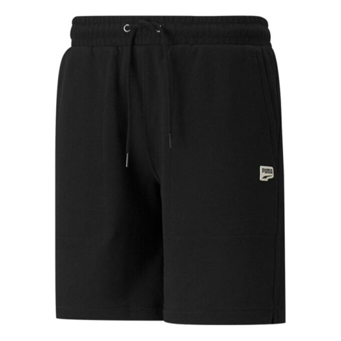 Downtown Shorts Tr Embroidered Logo Drawstring Sports Black