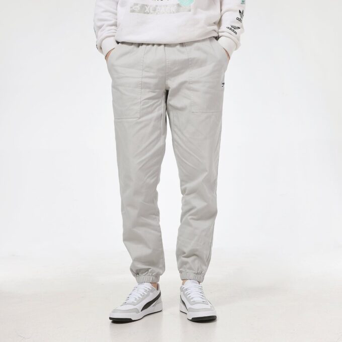 Downtown Small Logo Pants “Grey Black”