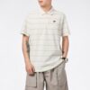 Downtown Stripe Polo Tee Shirt “Beige”