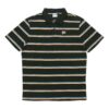 Downtown Stripe Polo Tee Shirt “Black”