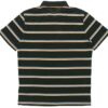 Downtown Stripe Polo Tee Shirt “Black”