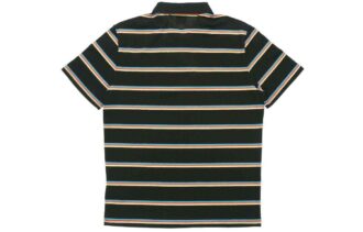 Downtown Stripe Polo Tee Shirt “Black”