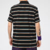 Downtown Stripe Polo Tee Shirt “Black”
