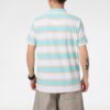 Downtown Stripe Polo Tee Shirt “White”