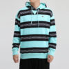 Downtown Striped Hoodie “Blue White Black”