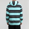 Downtown Striped Hoodie “Blue White Black”