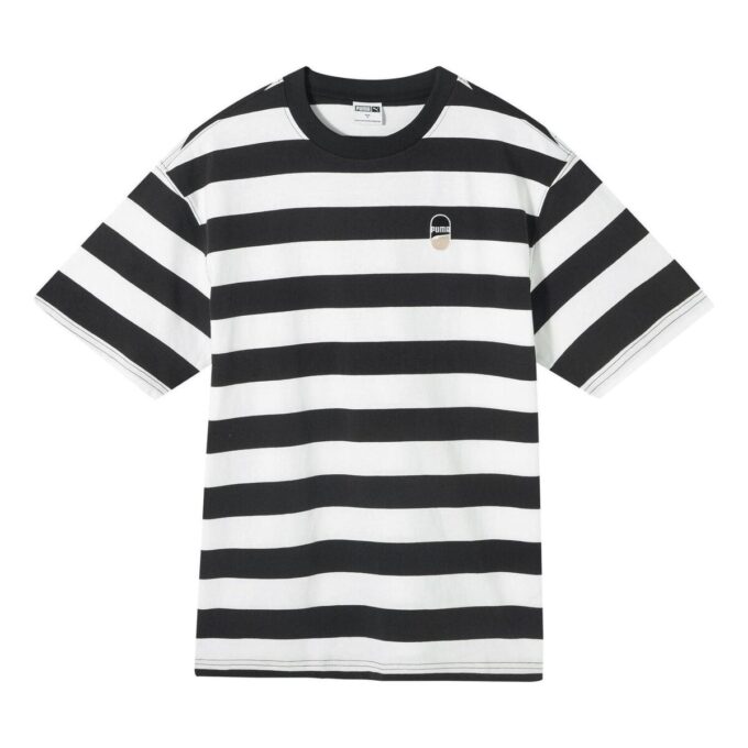 Downtown Striped T-shirt “Black White”