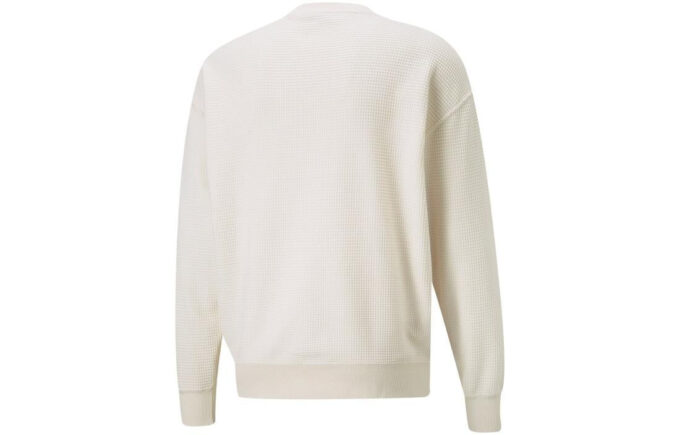 Downtown Waffle Crewneck Sweatshirt “White”