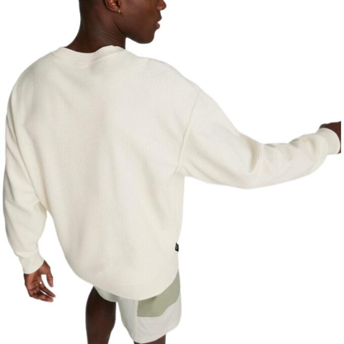 Downtown Waffle Crewneck Sweatshirt “White”