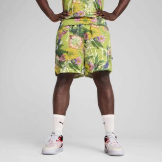 Dunked In Florals Men Basketball Shorts