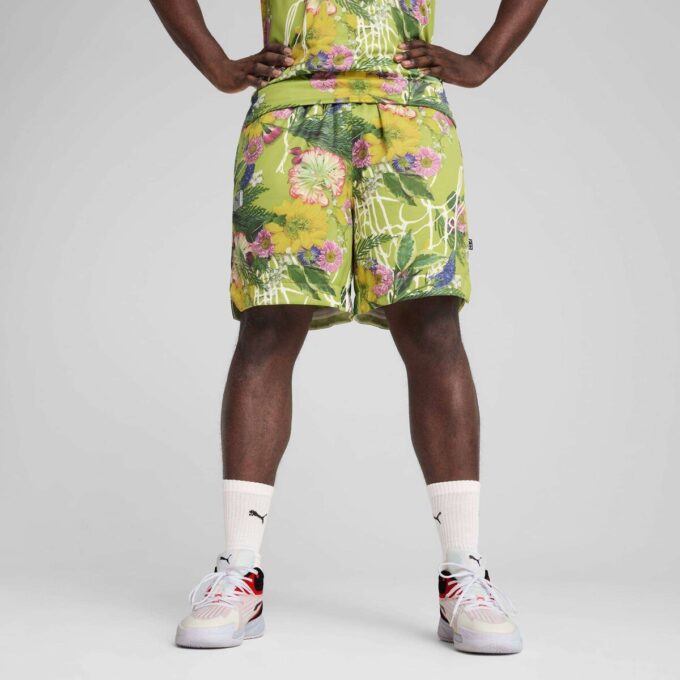 Dunked In Florals Men Basketball Shorts