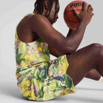 Dunked In Florals Men Basketball Shorts