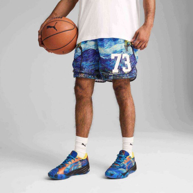 Dylan Exhibit Men 7″ All-Over-Print Shorts Dylan Exhibit Men 7″ All-Over-Print Shorts