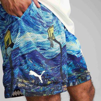 Dylan Exhibit Men 7″ All-Over-Print Shorts