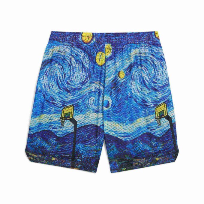 Dylan Exhibit Men 7″ All-Over-Print Shorts Dylan Exhibit Men 7″ All-Over-Print Shorts