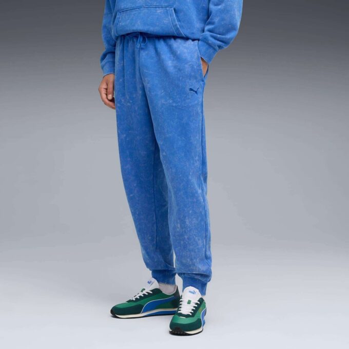 Elevated Essentials Acid Wash Men Fleece Sweatpants Elevated Essentials Acid Wash Men Fleece Sweatpants