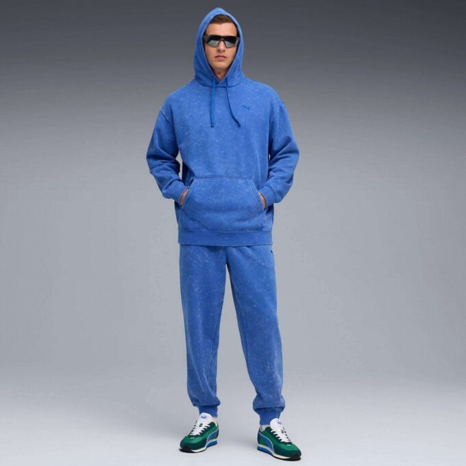 Elevated Essentials Acid Wash Men Fleece Sweatpants Elevated Essentials Acid Wash Men Fleece Sweatpants