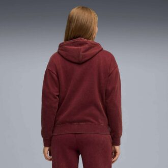 Elevated Essentials Acid Wash Women Fleece Hoodie