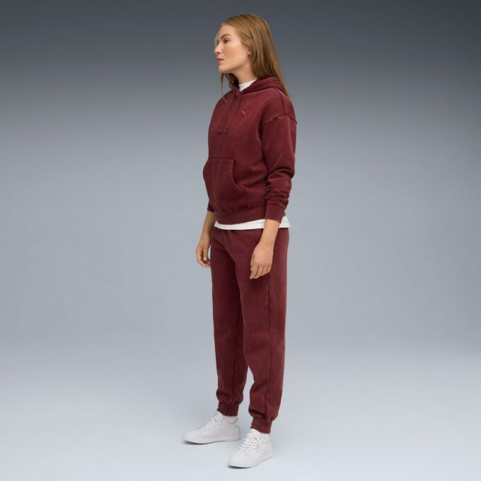 Elevated Essentials Acid Wash Women Fleece Hoodie Elevated Essentials Acid Wash Women Fleece Hoodie