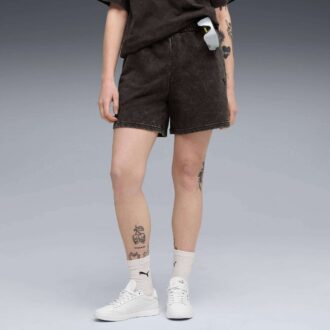 Elevated Essentials Acid Wash Women Shorts